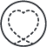 Stylized heart drawing